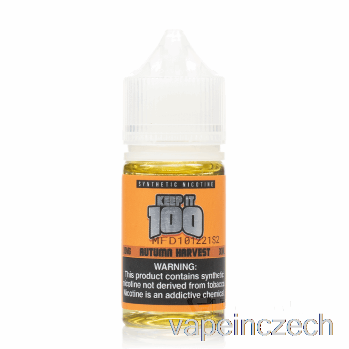 Podzimní Sklizňové Soli - Keep It 100 E-liquid - 30ml 30mg Vape Bez Nikotinu